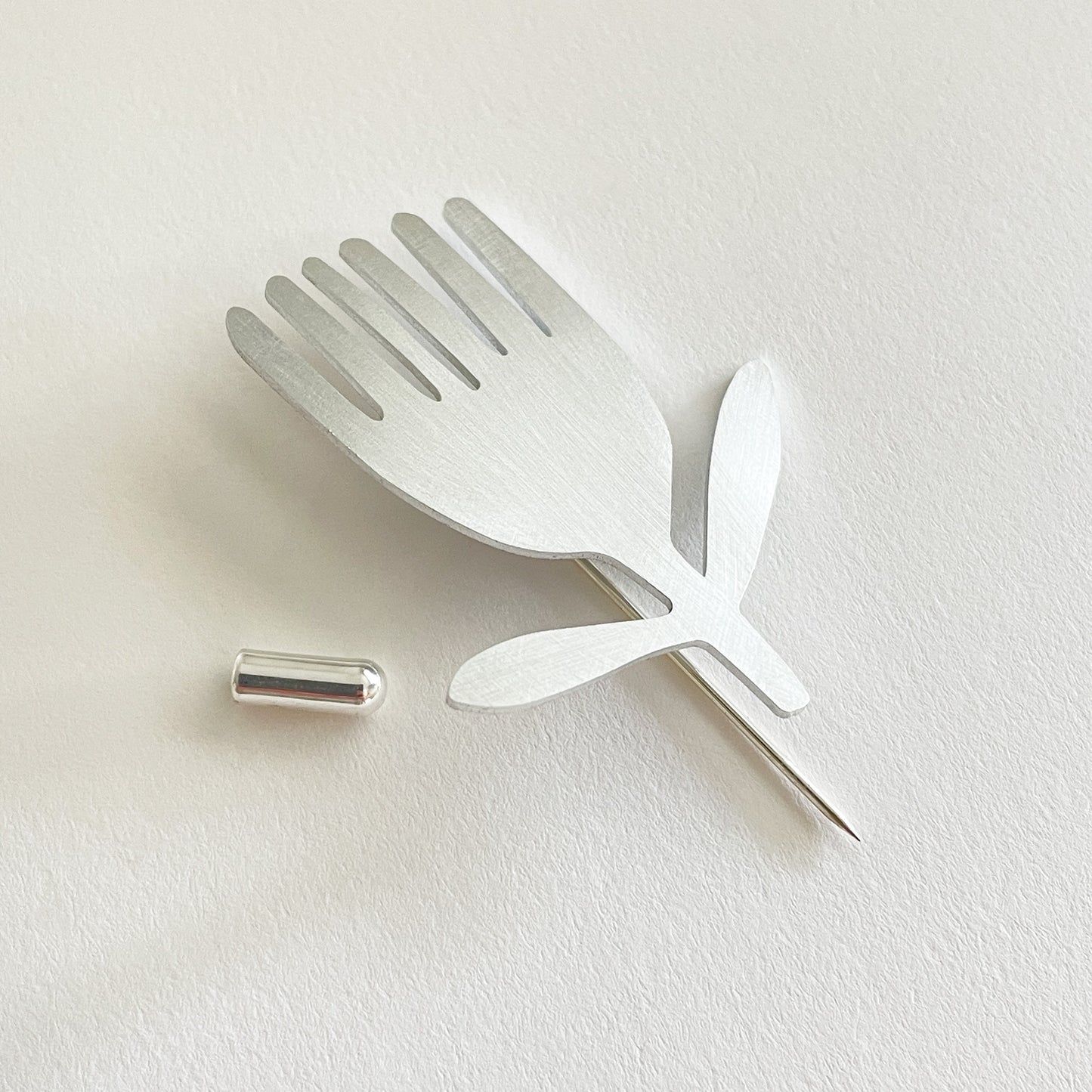 Silver Aluminium Samphire Pin