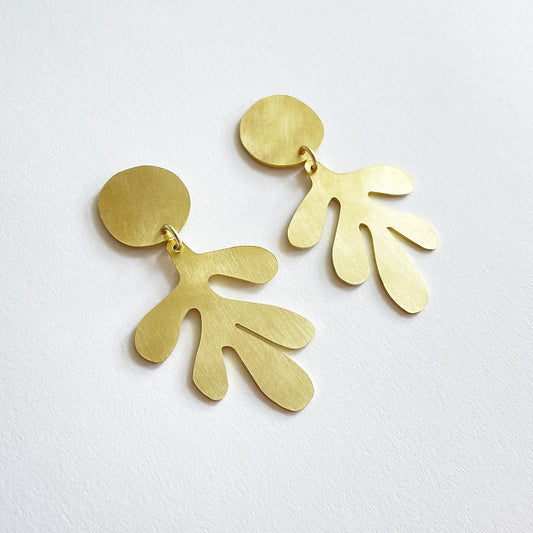 Brass Dulse Earrings