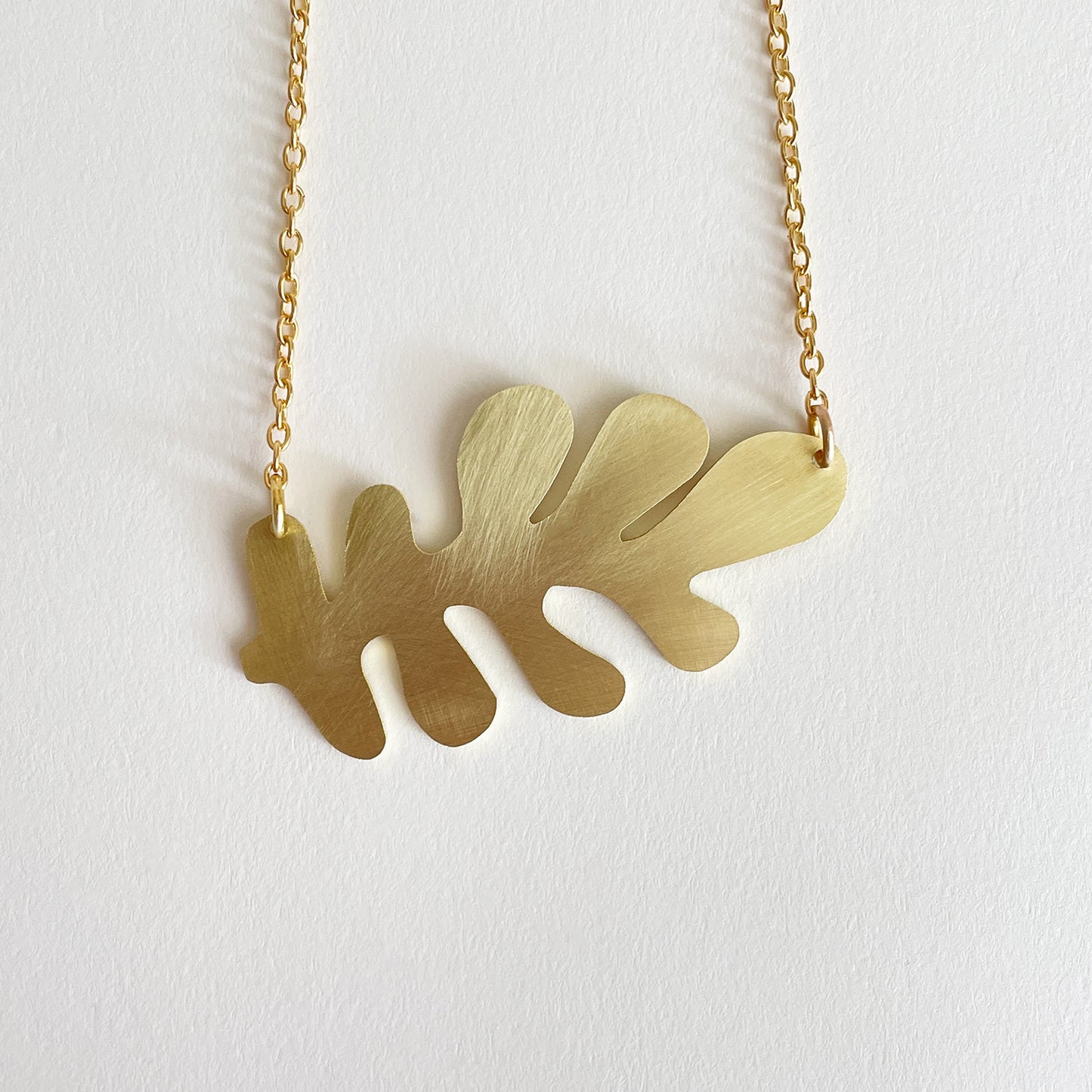 Brass Brack Necklace