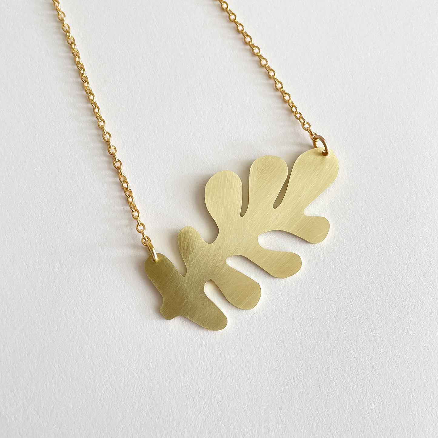 Brass Brack Necklace